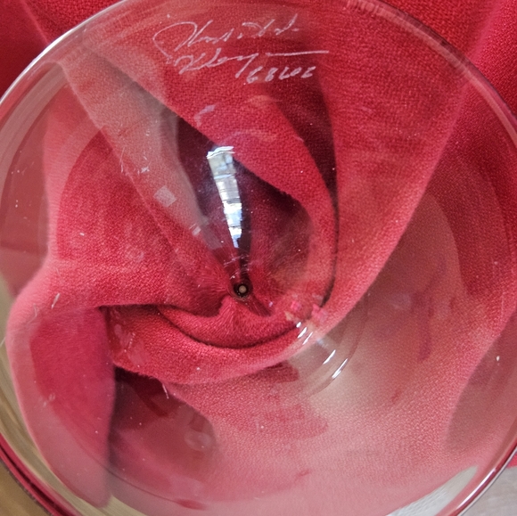 Vintage 9" Kosta Boda Fanfare Signed Candlestick Holder - Picture 5 of 5